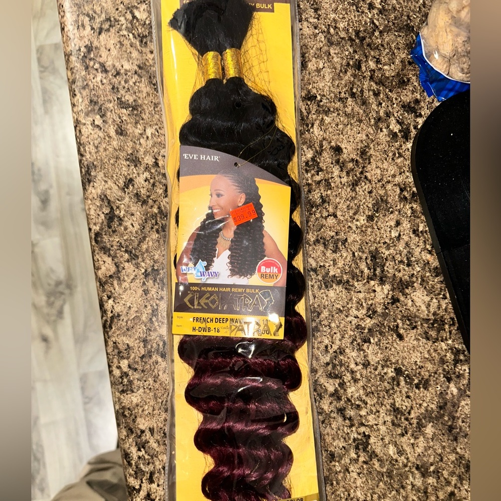 New never opened. Bought it but it was the wrong hair..100% Human Hair